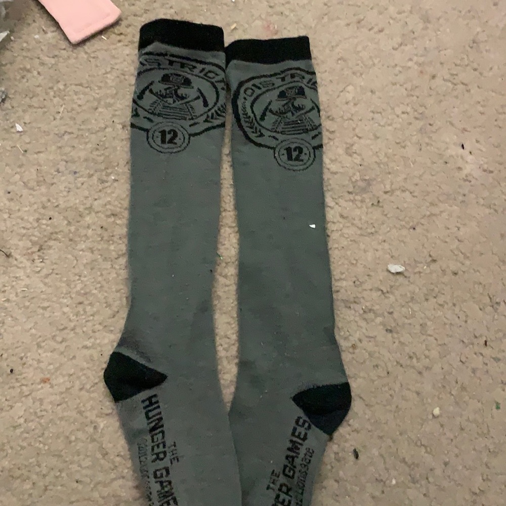 Hunger games district twelve socks